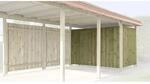 Weka Ger&auml;teraum f&uuml;r Carports kdi 20 mm Wandst&auml;rke