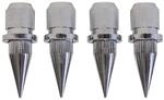 Dynavox Lautsprecher Spikes Zum Einbau 4er Set Chrom