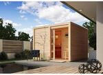Karibu Saunahaus Jasper mit Ofen 9kW und externe Steuerung Easy
