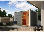 Karibu Saunahaus Jasper mit Bio-Ofen 9kW und externe Steuerung Easy