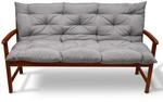 Beautissu Flair BR Bankauflage 150x50cm Hellgrau