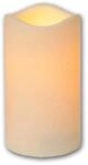 Star Trading LED Kerze H&ouml;he 15cm mit Timer &Oslash;75cm f&uuml;r Au&szlig;en