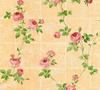 Bricoflor Apricot Tapete mit Rosen Romantische Vliestapete mit Blumen auf...