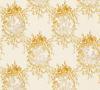 Bricoflor Vintage Tapete Gold Gelb Blumen Vliestapete mit Rosen im Landhausstil