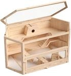 Wiltec XXL Nagerk&auml;fig 1150x600x580mm Holz Kleintierhaus Hamsterk&auml;fig M&auml;usek&auml;fig