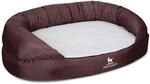 Knuffelwuff Hundebett Jessy Orthop&auml;disch Kunstleder XXL 135 x 85cm Braun