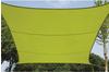 Perel Viereck-Sonnensegel 360 cm x 360 cm Limegrün
