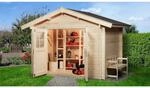 Weka Holz-Gartenhaus Satteldach Unbehandelt 280 cm