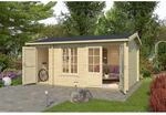 Lasita Holz-Gartenhaus Wrexham 2 Satteldach Unbehandelt 485 cm x 300 cm