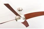 AIRERYDER Deckenventilator Borealis Nussbaum 122 cm mit LED Beleuchtung und