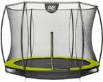 EXIT Silhouette Bodentrampolin D244cm mit Sicherheitsnetz - gr&uuml;n
