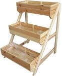 Promadino Pflanztreppe mit Pflanzk&auml;sten Natur (LxBxH) 80 x 75 x 100 cm
