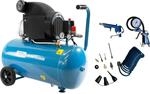 G&uuml;de Kompressor-Set 301/10/50 Motorleistung 1,8 kW 12-teilig