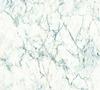 Bricoflor Vlies Marmortapete Moderne Tapete in Marmoroptik Weiß Blau Elegante