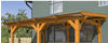 Skan Holz Terrassenüberdachung Siena 434 x 250 cm Leimholz Eiche hell
