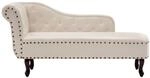 vidaXL Chaiselongue Creme Kunstleder Modell 1