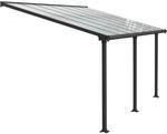 Palram - Canopia Olympia 3 x 9.8 Terrassen&uuml;berdachung Anthrazit klar