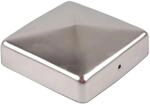 Holmwerk Pfostenkappe Edelstahl 121mm Pyramide Abdeckkappe F&uuml;r Pfosten 12x12cm