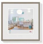 walther design New Lifestyle Kunststoff Bilderrahmen 15x15 cm Stahl KV150D