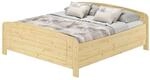 Erst-Holz Massivholzbett 180 x 200 Seniorenbett Extra Hoch Doppelbett Kiefer...