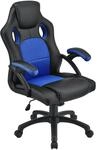 Juskys Racing Schreibtischstuhl Montreal Blau