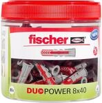 Fischer D&uuml;bel DuoPower &Oslash; 8 mm x 40 mm Runddose 80-teilig