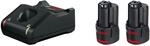 Bosch Professional Akku-Starterset mit 2x 12 V 2 Ah Akku & Ladeger&auml;t GAL 12 V-40