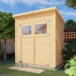 Bertilo Gartenhaus Amrum 3 Natur 180 cm x 238 cm FSC&reg;