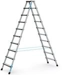 Zarges Comfortstep B Stehleiter mit Gepolsterter Stufen-Vorderkante 2x10 Stufen