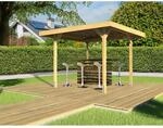 Weka Gartenlaube 657 Gr.1 mit 16 mm Dachschalung 262 cm x 262cm