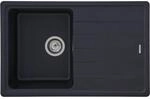 Respekta Massivgranit-Einbausp&uuml;le Columbia 78 cm x 50 cm Schwarz