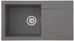 Respekta Einbausp&uuml;le Mineralite Denver 78 cm x 44 cm Betongrau