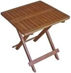 Garden Pleasure Klapptisch CLEVELAND Rechteckig Braun 50 cm x 50 cm