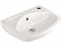 AquaSu Handwaschbecken Lucanti 35 cm Weiß