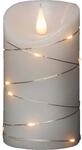 Konstsmide LED Echtwachskerze 3D Flamme Timer 13 LED Tropfen