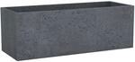 Scheurich Pflanzgef&auml;&szlig; C-Cube Long 80 cm Stony Black