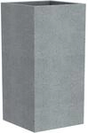 Scheurich Pflanzgef&auml;&szlig; C-Cube 38 cm x 38 cm Stony Grey