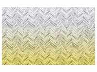 Komar Fototapete Vlies Herringbone Yellow 400 x 250 cm