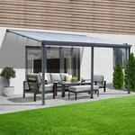 Home Deluxe Terrassen&uuml;berdachung Solis Alu 434 x 303 x 226 / 278 cm Anthrazit