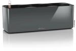 Lechuza&reg; Pflanzgef&auml;&szlig; Cube Glossy Triple Anthrazit highgloss 40 cm x 14 cm