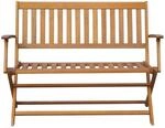 vidaXL Gartenbank 120 cm Massivholz Akazie