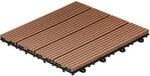 Home Deluxe KlickfliesenWPC Bavaro Hellbraun, 30cm x 30cm, 3 m&sup2;