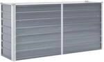 vidaXL Garten-Hochbeet Stahl 160x40x77 cm Grau 659813