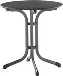 Sieger Klapptisch Rund Grau/Eisengrau 68 cm x 68 cm