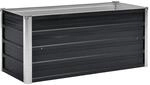 vidaXL Garten-Hochbeet Anthrazit 100 x 40 x 45 cm Verzinkter Stahl 45733
