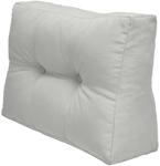 Beautissu ECO Elements Palettenkissen Seite 60x40x20cm Hellgrau