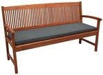 Beautissu Loft BK Bankauflage 180x48x5cm Graphitgrau