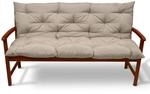 Beautissu Flair BR Bankauflage 150x50cm Natur