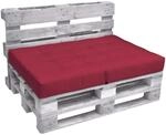 Beautissu ECO Elements Palettenkissen Sitz 120x80x15cm Rot