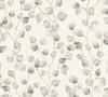 Bricoflor Tapete in Weiß Beige Florale Vliestapete mit Blättermuster für